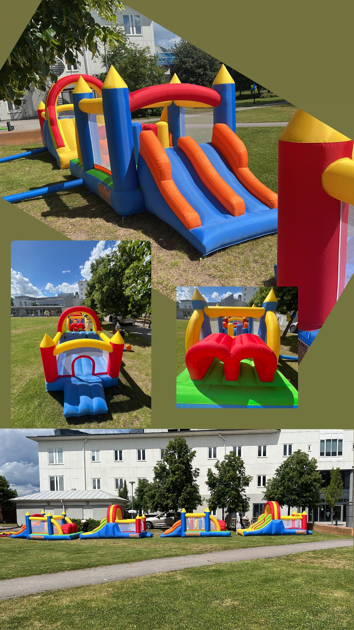 4st hoppborgar - kalas för 20-30 barn