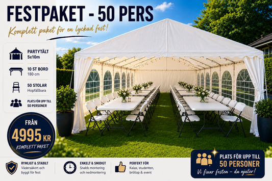 Festpaket - 50 pers